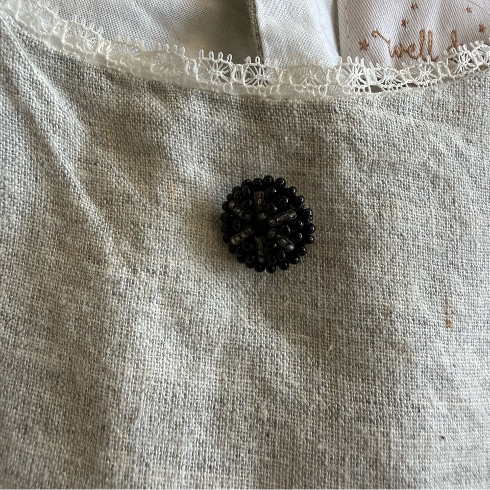 WELL DRESSED WOLF Black Surprise Dress Linen Neutral Boutique Size 4t - Picture 4 of 4